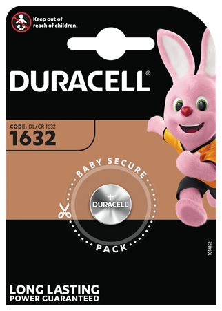 Duracell 1632 Litium knappcell 10x1-p